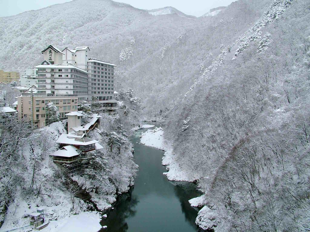 Ookawaso Hotell Aizuwakamatsu Eksteriør bilde