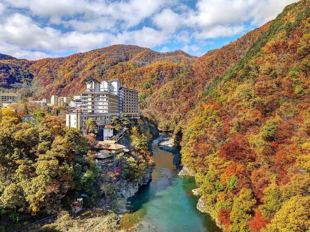 Ookawaso Hotell Aizuwakamatsu Eksteriør bilde