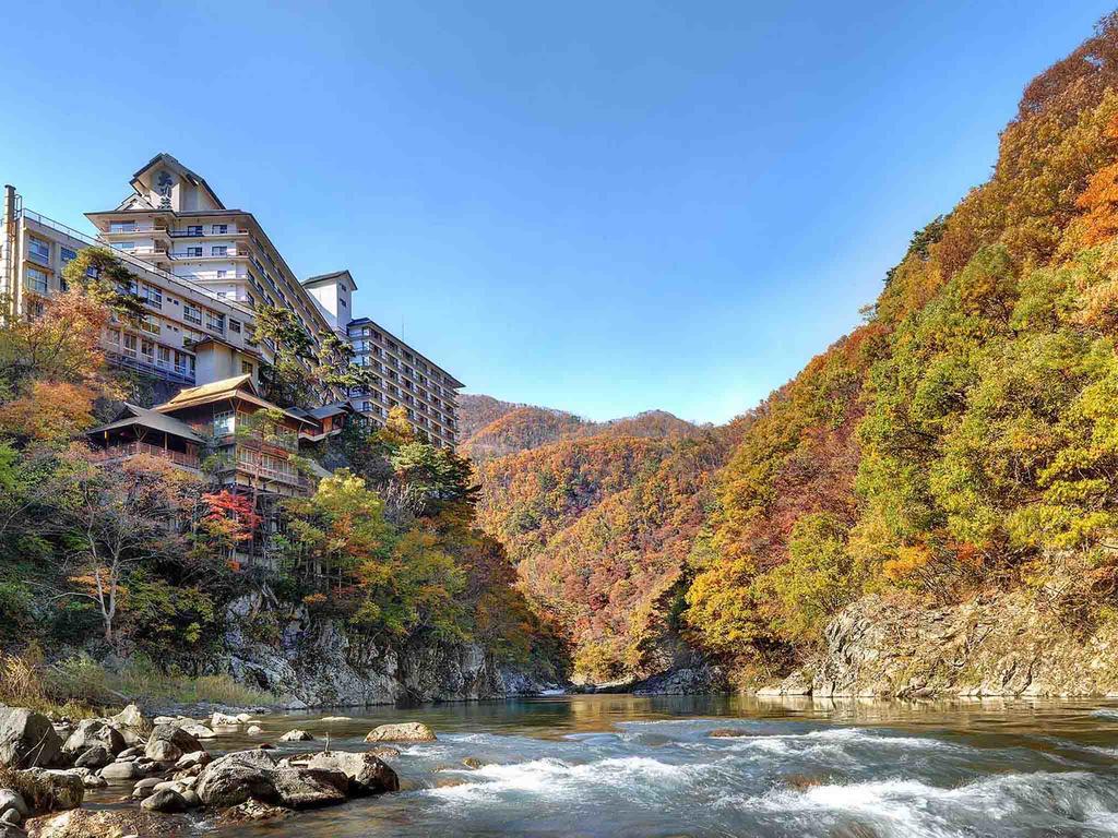 Ookawaso Hotell Aizuwakamatsu Eksteriør bilde