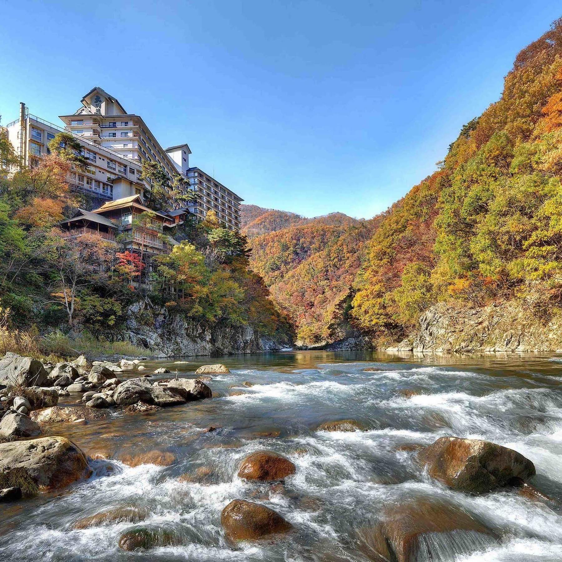 Ookawaso Hotell Aizuwakamatsu Eksteriør bilde