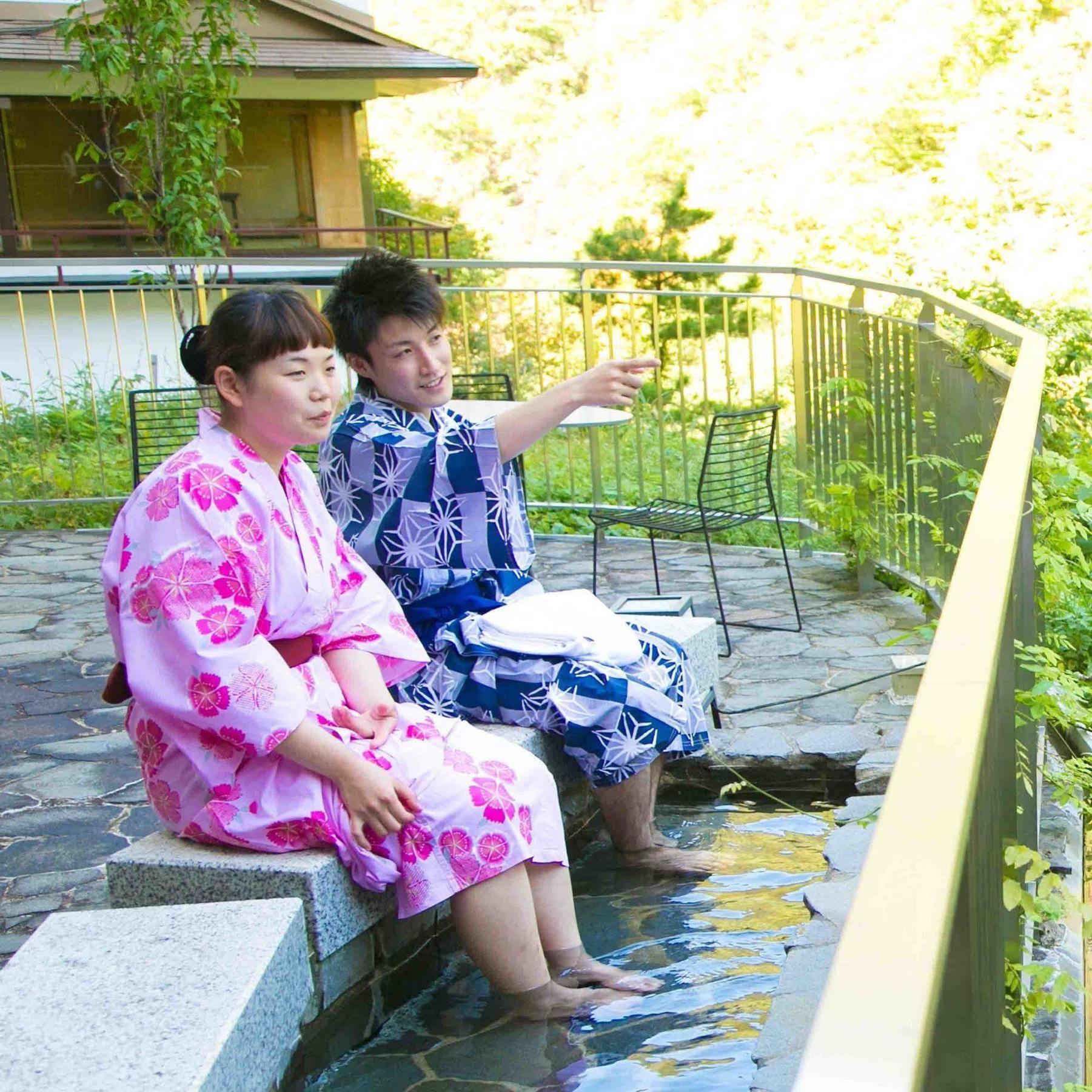 Ookawaso Hotell Aizuwakamatsu Eksteriør bilde